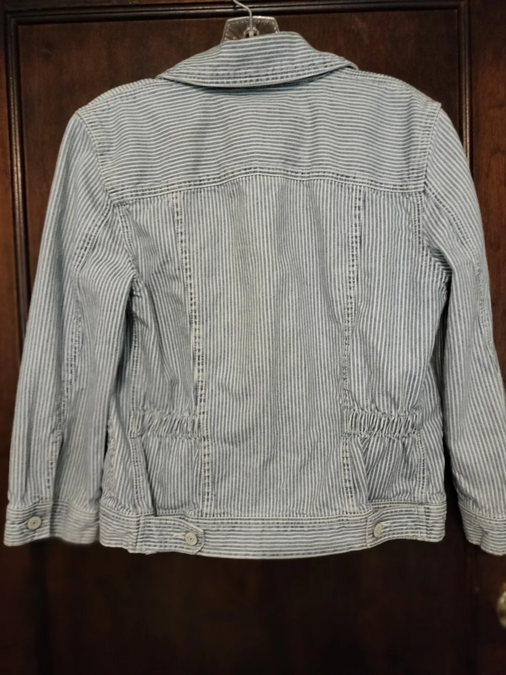 Striped Light Blue Kids' Zip Jacket - Unbranded - Picture 2 of 4